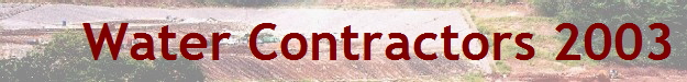 Water Contractors 2003
