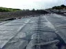 An HDPE landfill liner. An HDPE landfill liner.