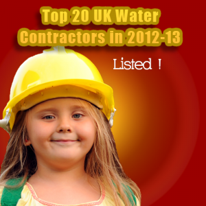 Top 20 UK Water Contractors in 2012-13