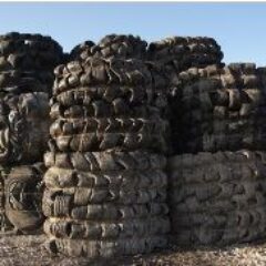 Tyre bales circular