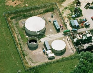 LTP at landfill site aerial view