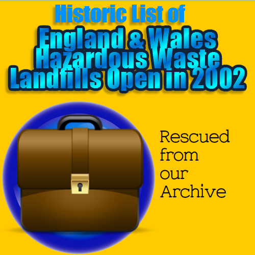 England and Wales hazardous waste landfills 2002 top image