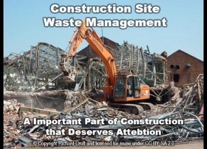 Demolition site construction waste management site.