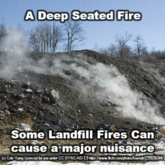 landfill fire deep seated anthracite based