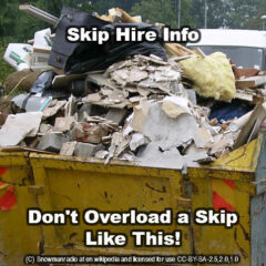 landfill skip hire do not overload