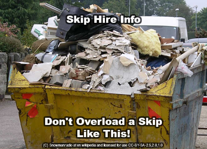 landfill skip hire do not overload