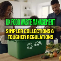 Featured image showing UK food waste management becoming simpler so that all the family know where to put their food waste.