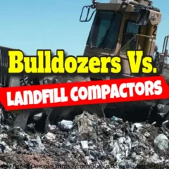 Featured image: Bulldozers Vs Landfill Compactors