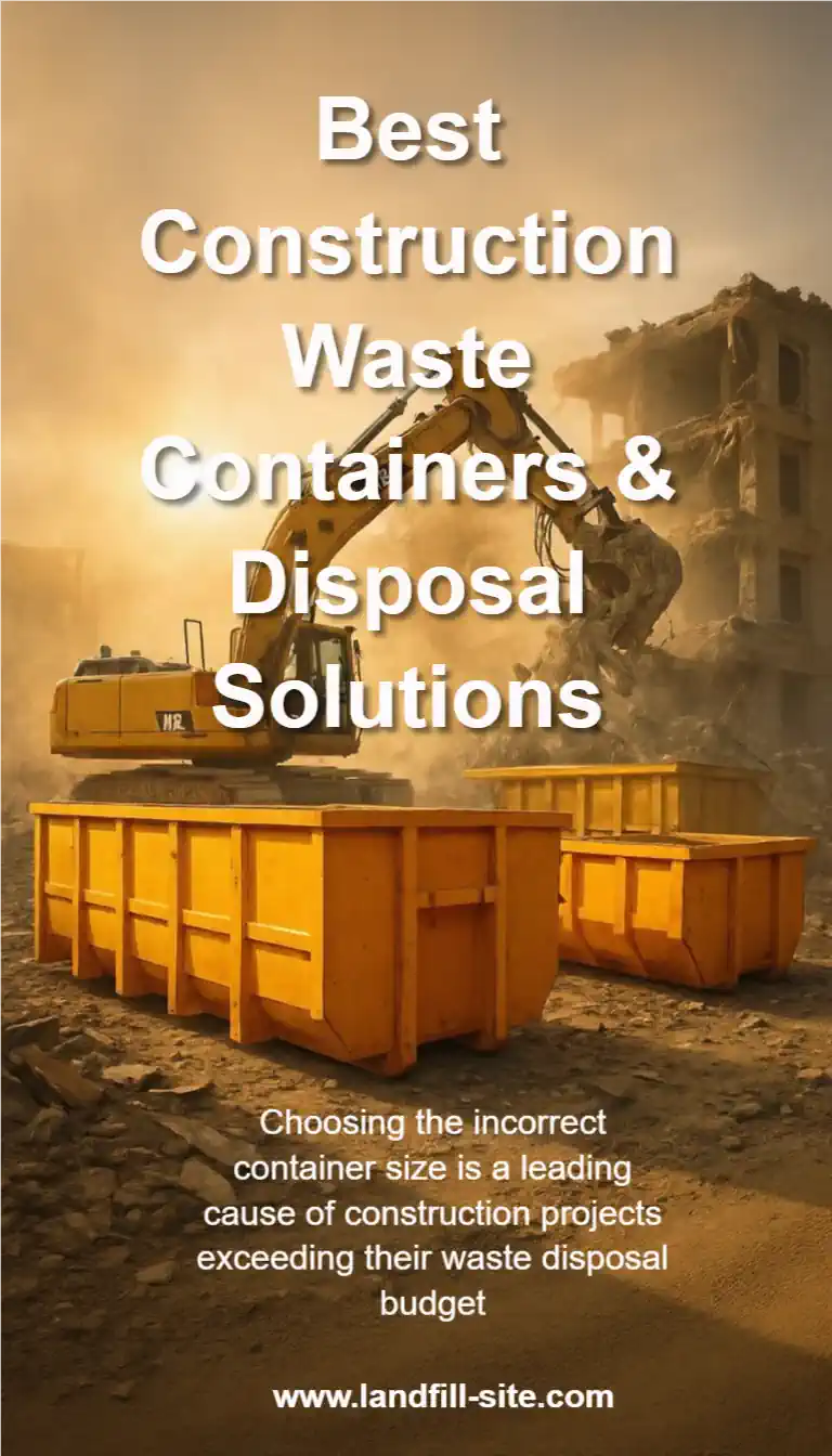 Construction waste containers: A Common error is choosing the wrong sizing for containers.