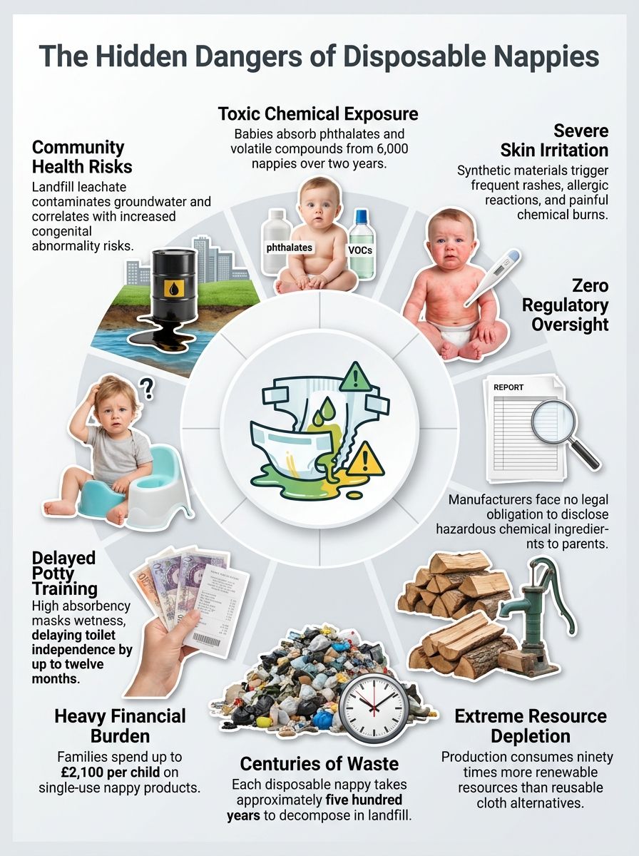 Disposable Diaper Dangers: Hidden Chemicals And Health Risks Explained