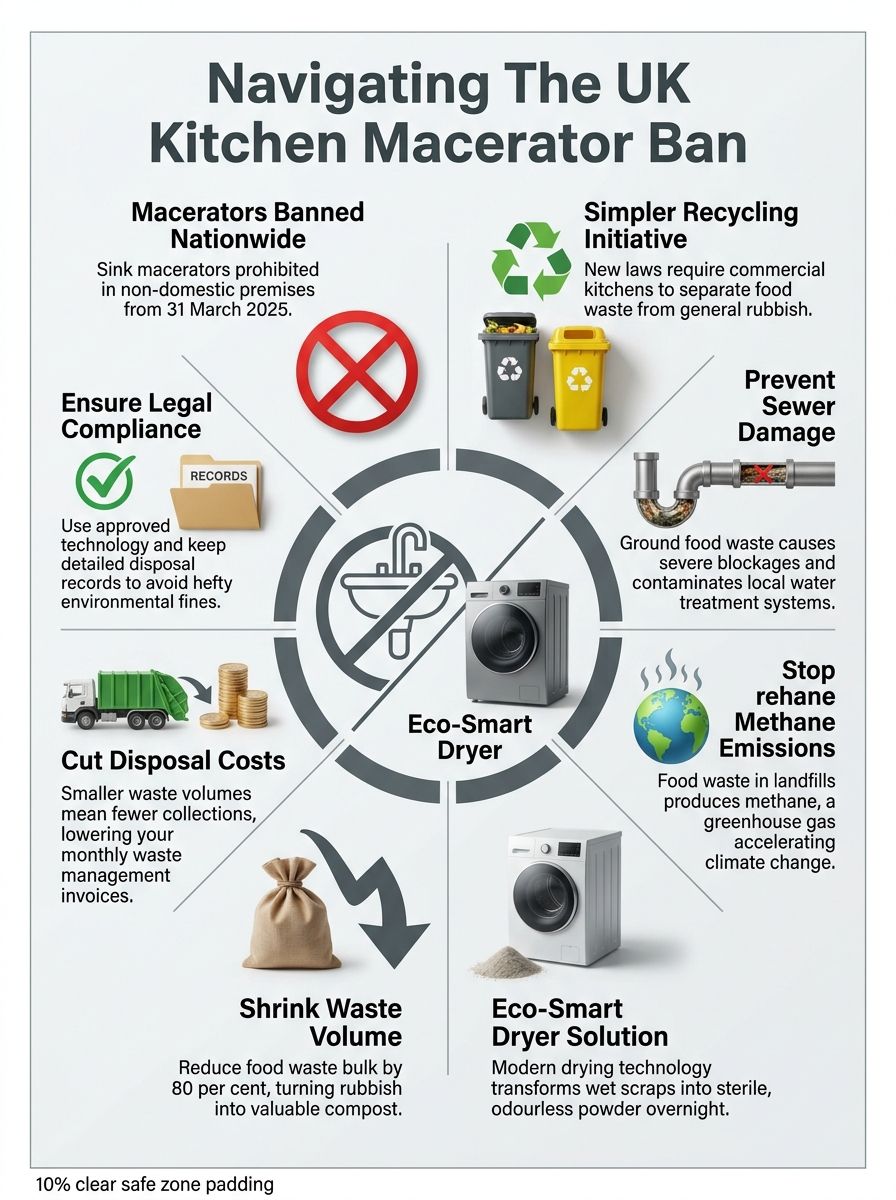 Why Are Waste Disposal Units Banned In UK Commercial Kitchens? Why Are Waste Disposal Units Banned In UK Commercial Kitchens?