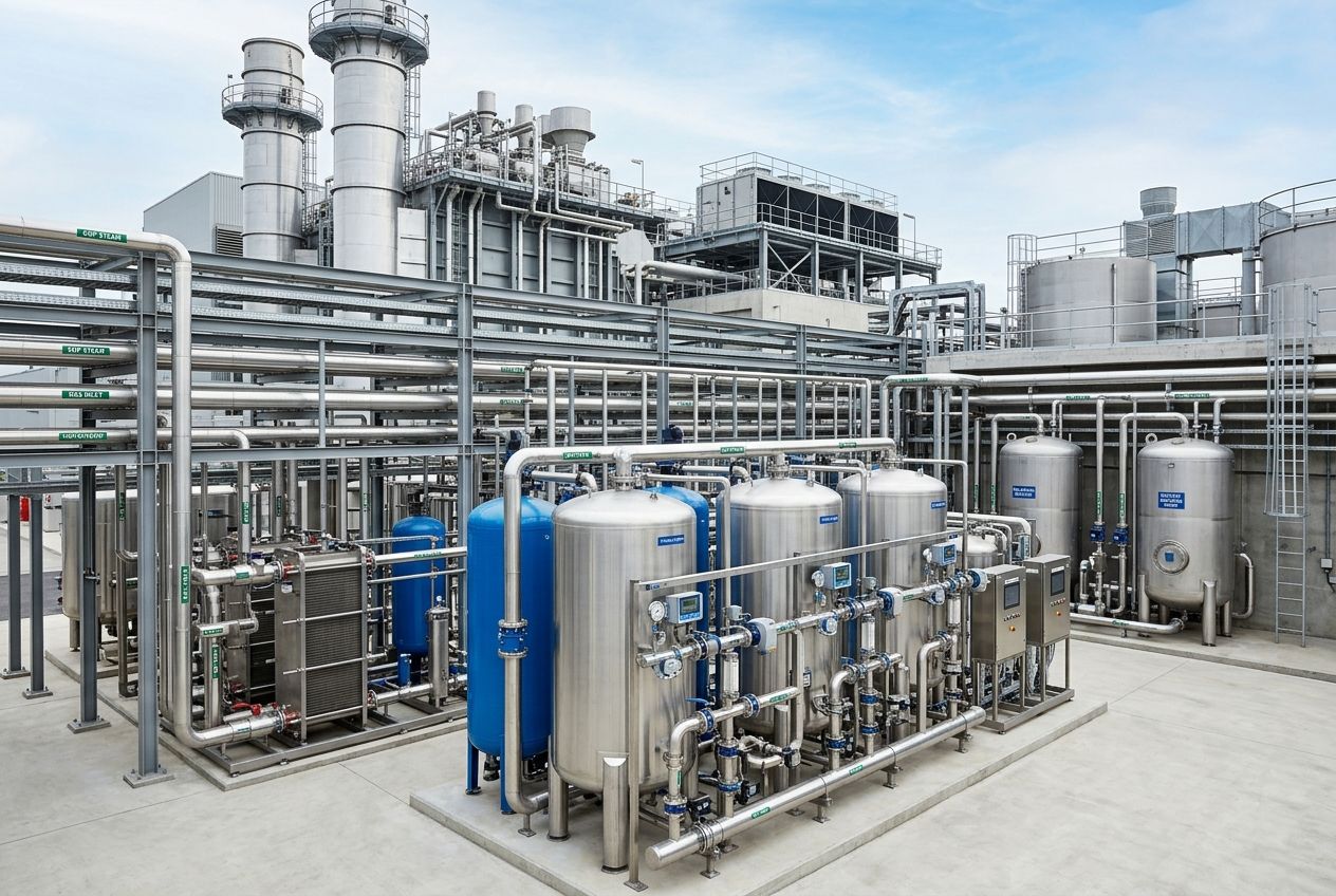 A pristine, technologically advanced leachate treatment and energy recovery facility.